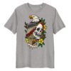 T-shirt Femme Aigle et Crane - Un Style Tatouage Old School Exclusif