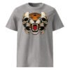 T-shirt Homme Crane et Tigre – Esprit Rock et Sauvage Unique