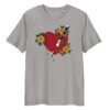 T-shirt Femme Cœur Poignardé - Style Tattoo, Rock et Passion - Unique