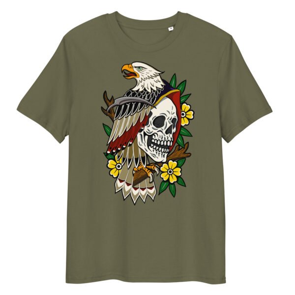 T-shirt Femme Aigle et Crane - Un Style Tatouage Old School Exclusif