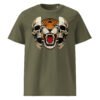 T-shirt Homme Crane et Tigre – Esprit Rock et Sauvage Unique