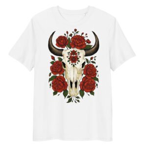 T-shirt Femme Crâne de Buffle - Blanc