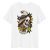 T-shirt Femme Aigle et Crane - Blanc