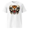T-shirt Homme Crane et Tigre – Esprit Rock et Sauvage Unique