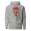 Hoodie Homme Œil Mystique - Gris Chiné