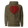 Hoodie Homme Coeur Squelette – Passion to the Bones – Rock, Gothique et Unique