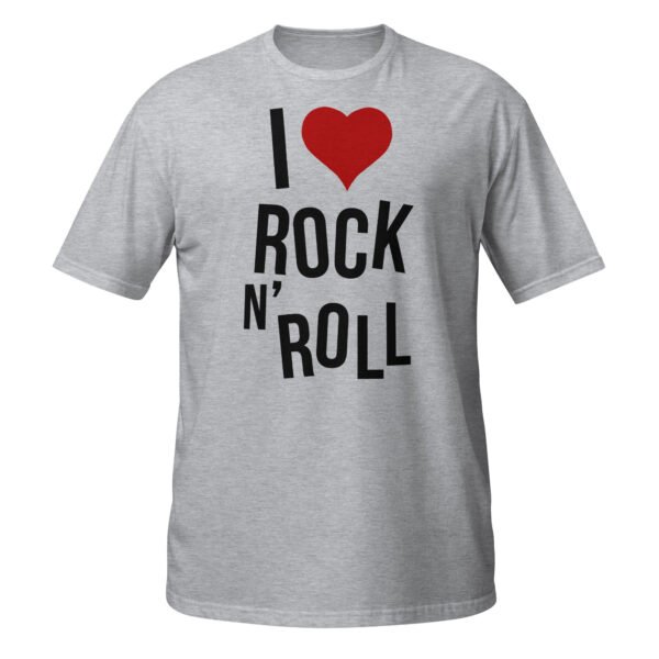 T-shirt Femme I Love RocknRoll - Gris Chiné