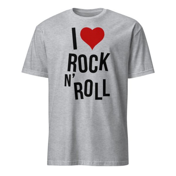 T-shirt Homme I Love RocknRoll - Gris Chiné