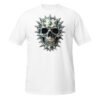 T-shirt Femme Crâne Métal - Blanc