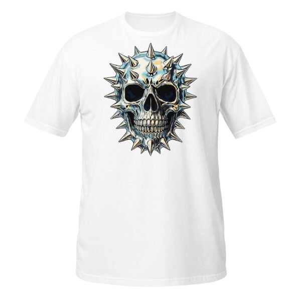 T-shirt Femme Crâne Métal - Blanc