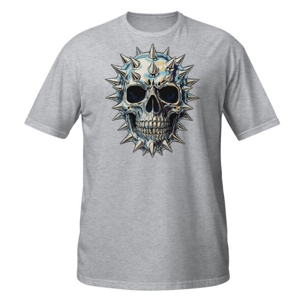 T-shirt Femme Crâne Métal - Gris Chiné