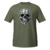 T-shirt Femme Crâne Métal - Kaki