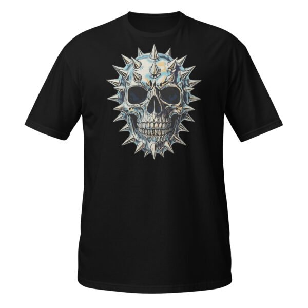 T-shirt Femme Crâne Métal - Noir