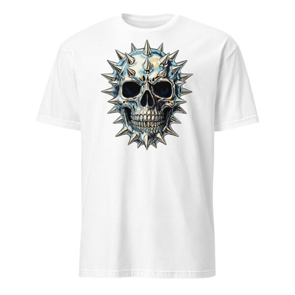 T-shirt Homme Crâne Métal - Blanc