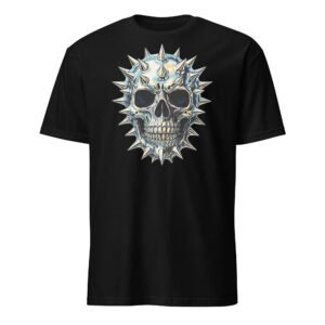 T-shirt Homme Crâne Métal - Noir