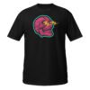 T-shirt Femme Crâne Néon - Noir