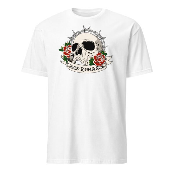 T-shirt Homme Crâne et Roses - Blanc
