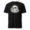 T-shirt Homme Crâne et Roses - Noir